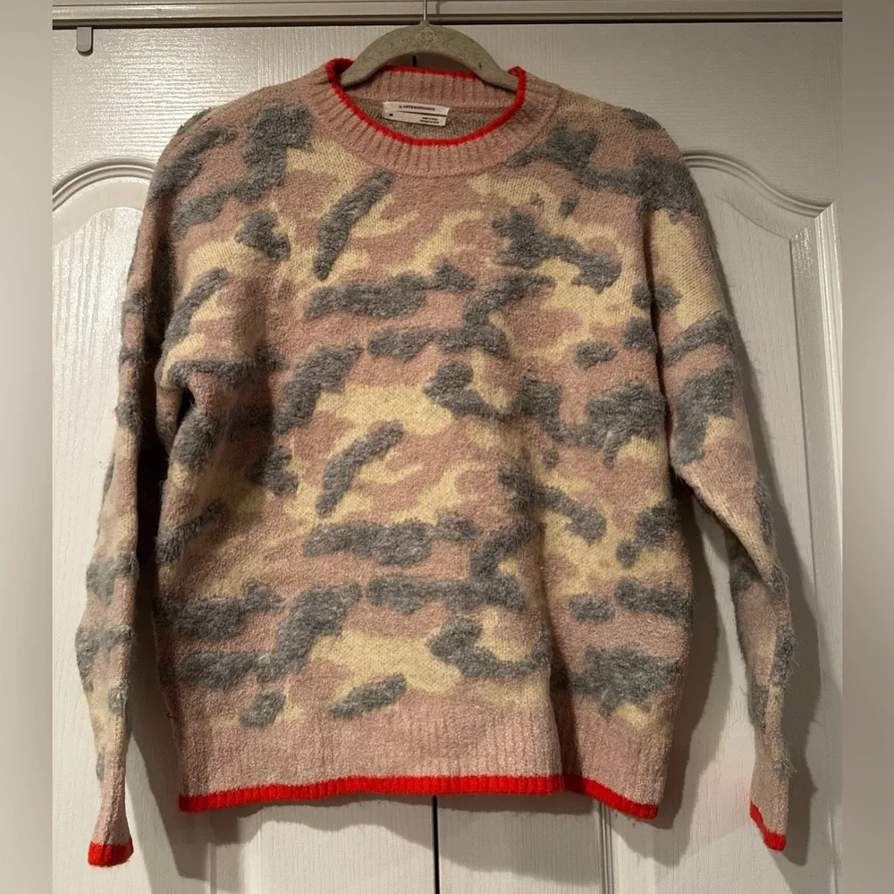 Anthropologie Central Park West Bush Camo Crewneck Sweater - Size XS
